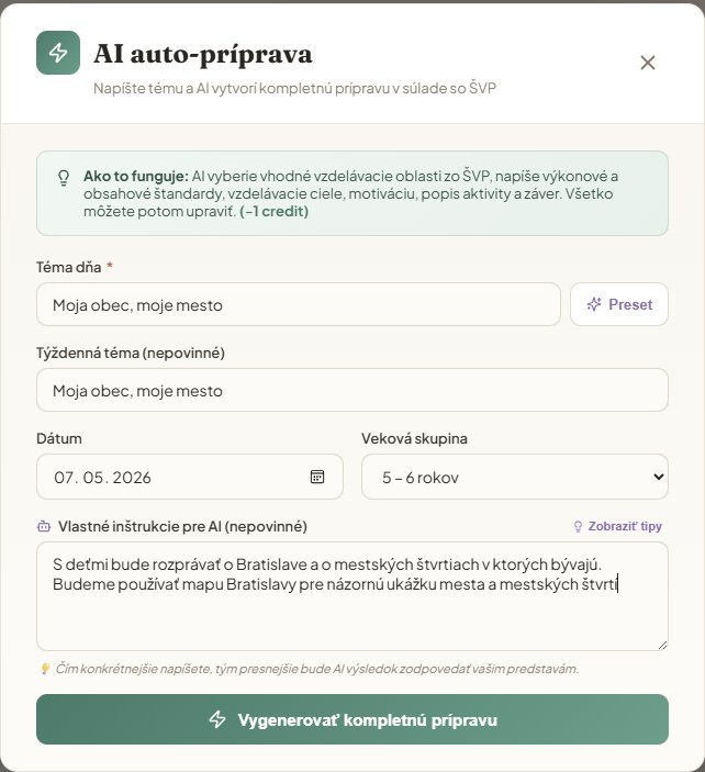AI vytvoří přípravu za 30 sekund